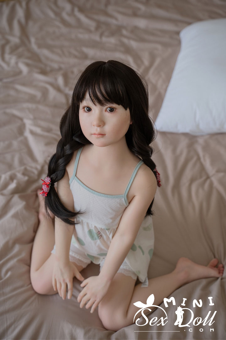 $1000+ 110cm(3ft6) Flat Chested Real Silicone Sex Doll-Beizer 16