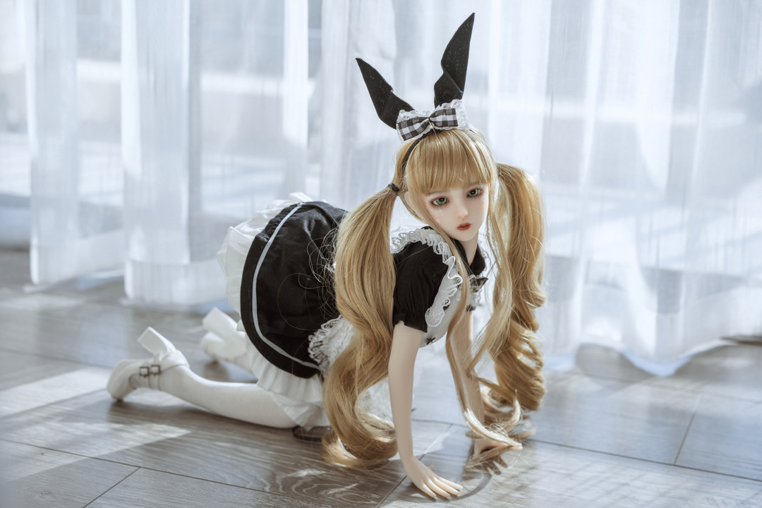 <$600 60cm(1.97ft) Maid Blonde Petite Sex Doll-Yvonne 17
