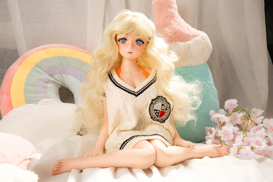 $600-$799 85cm/2.78ft Blonde Anime Silicone Sex Doll-Anila 16