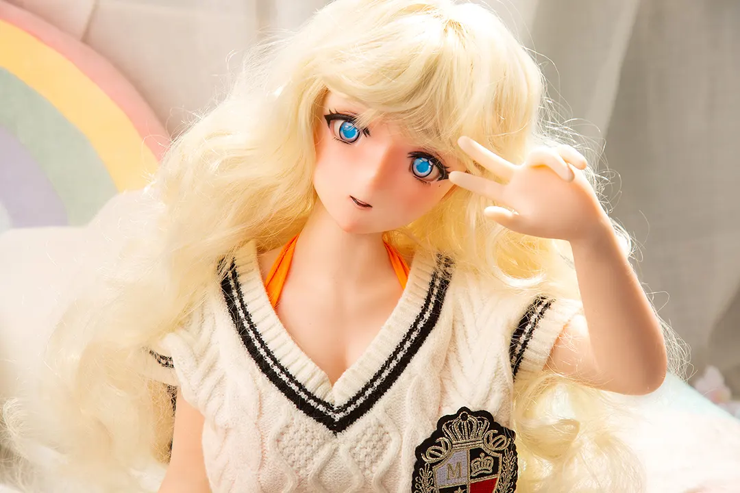 $600-$799 85cm/2.78ft Blonde Anime Silicone Sex Doll-Anila 18